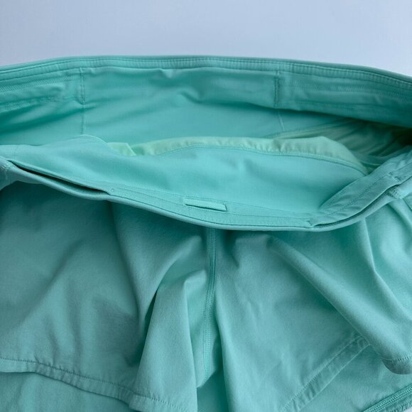 Lululemon Womens Sea Mist Speed Up Shorts Size 10 Athleisure Workout Mid Rise - Picture 4 of 8